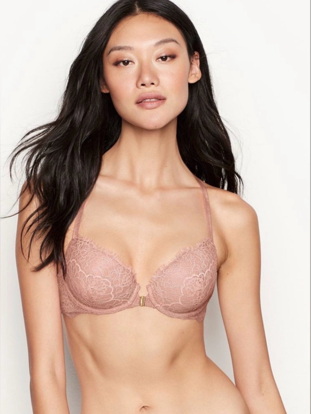 VS DREAM ANGELS Lightly Lined Demi Bra Soft pink NWT